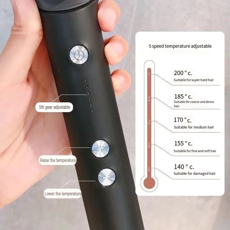 New 2 In 1 Hair Straightener Hot Comb Negative Ion Curling Tong Dual-purpose Electric Hair Brush