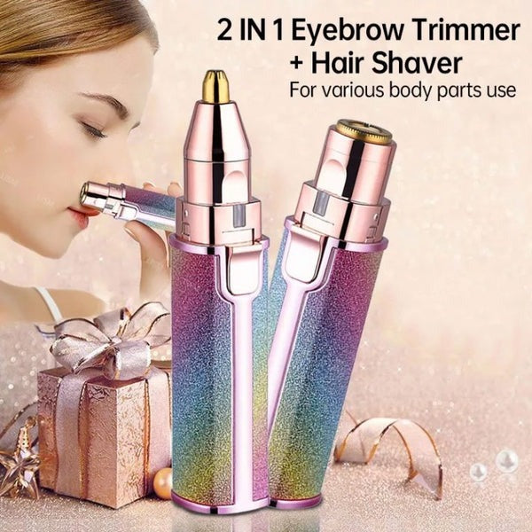 Blawless Rechargeable 2 in 1 Eyebrow Trimmer + Hair Shaver